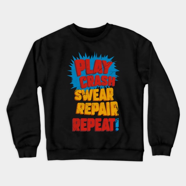 RC Play Crash Crewneck Sweatshirt by Papi Store